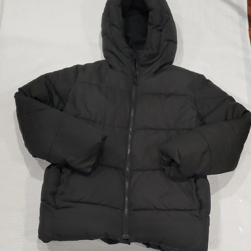 GAP Kids Black Hooded Puffer Jacket